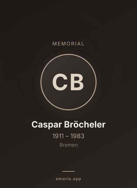 Memorial portrait of Caspar Bröcheler