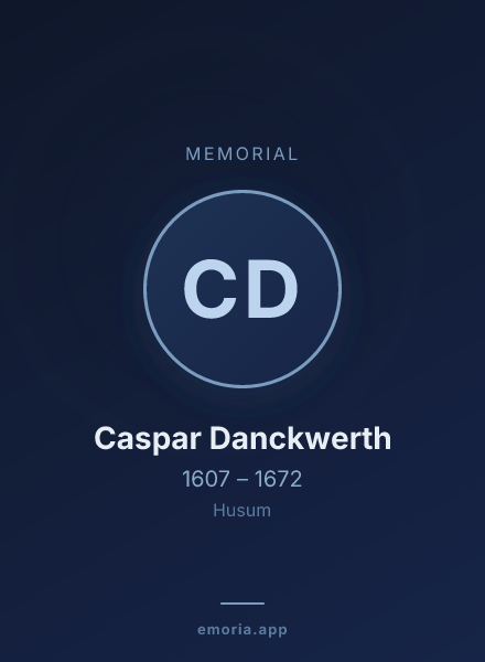 Memorial portrait of Caspar Danckwerth