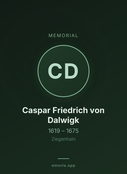 Memorial portrait of Caspar Friedrich von Dalwigk