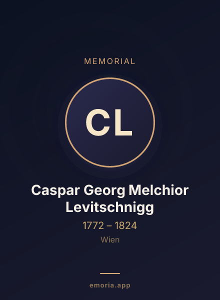 Memorial portrait of Caspar Georg Melchior Levitschnigg