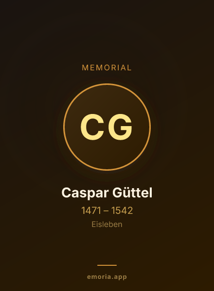 Memorial portrait of Caspar Güttel