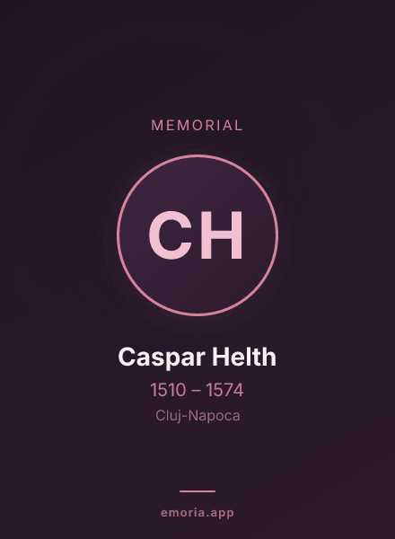 Memorial portrait of Caspar Helth