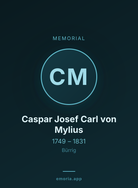 Memorial portrait of Caspar Josef Carl von Mylius