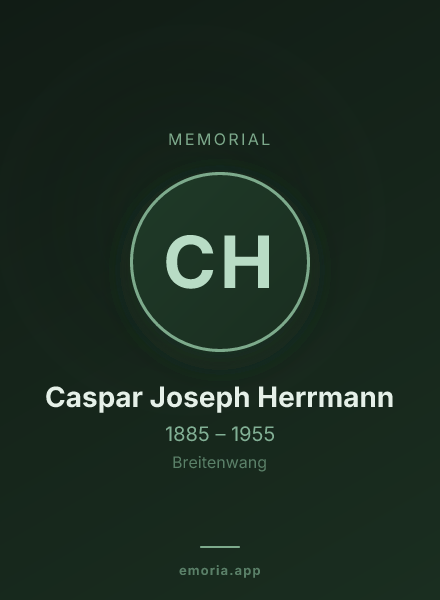Memorial portrait of Caspar Joseph Herrmann