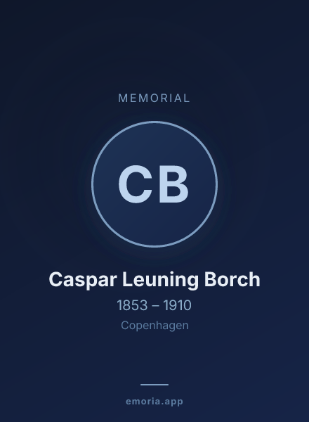 Memorial portrait of Caspar Leuning Borch