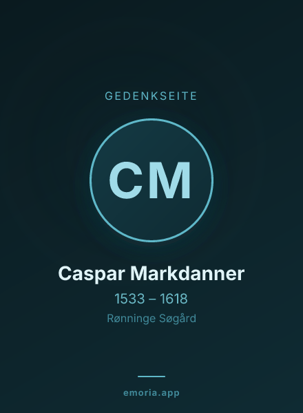 Gedenkportrait von Caspar Markdanner
