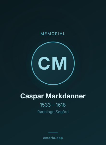 Memorial portrait of Caspar Markdanner
