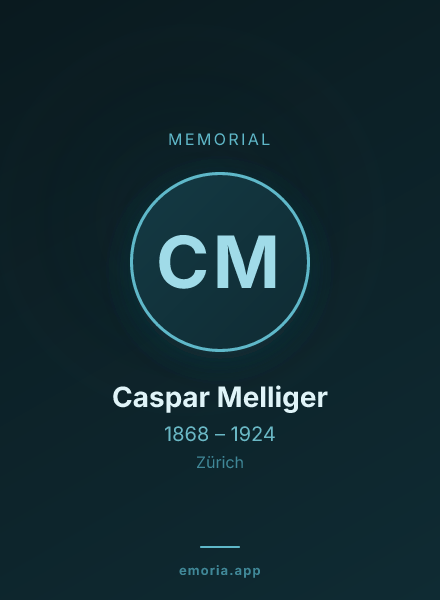 Memorial portrait of Caspar Melliger