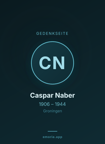 Gedenkportrait von Caspar Naber