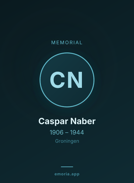 Memorial portrait of Caspar Naber