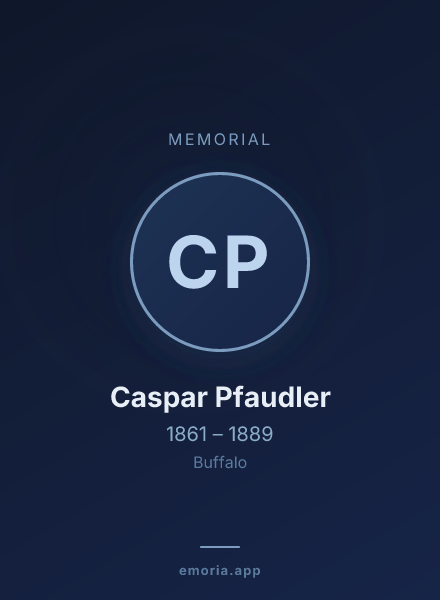 Memorial portrait of Caspar Pfaudler