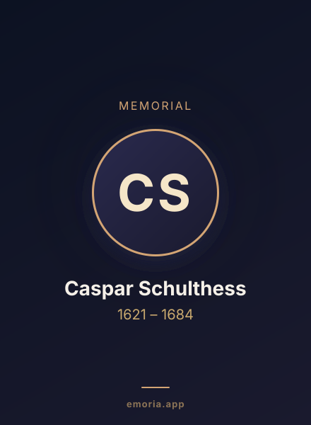 Memorial portrait of Caspar Schulthess