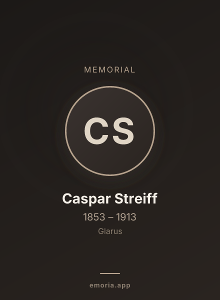 Memorial portrait of Caspar Streiff