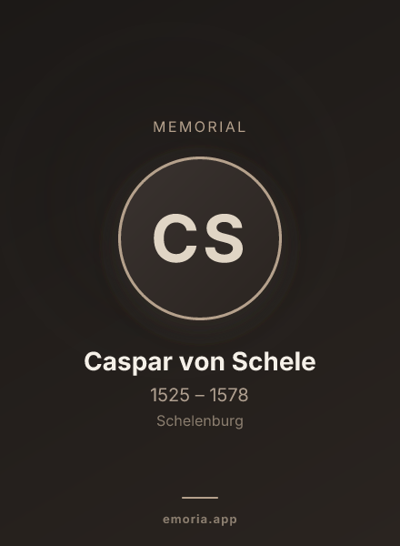 Memorial portrait of Caspar von Schele