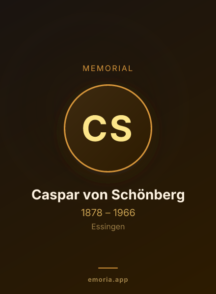 Memorial portrait of Caspar von Schönberg