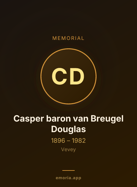 Memorial portrait of Casper baron van Breugel Douglas
