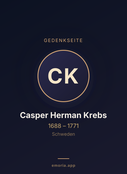Gedenkportrait von Casper Herman Krebs