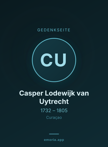 Gedenkportrait von Casper Lodewijk van Uytrecht