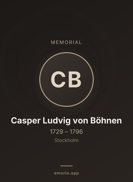 Memorial portrait of Casper Ludvig von Böhnen