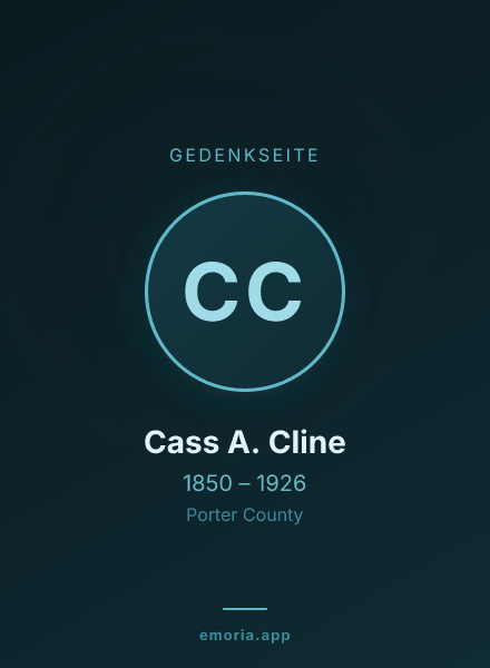 Gedenkportrait von Cass A. Cline