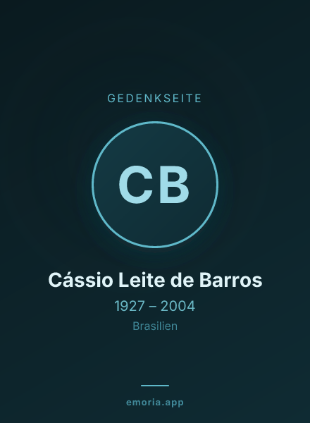 Gedenkportrait von Cássio Leite de Barros