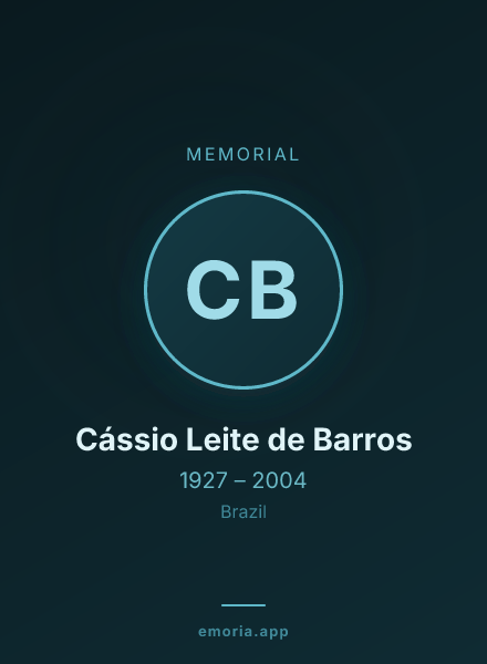 Memorial portrait of Cássio Leite de Barros