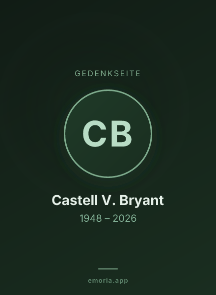 Gedenkportrait von Castell V. Bryant