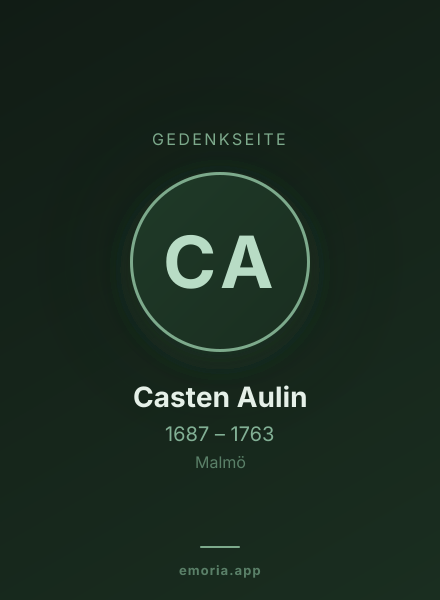 Gedenkportrait von Casten Aulin