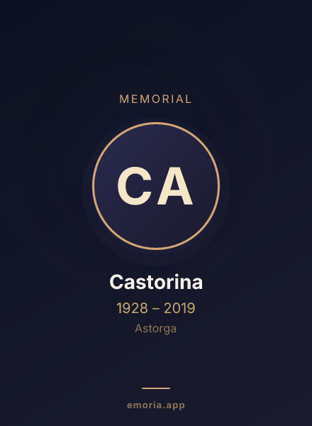 Memorial portrait of Castorina