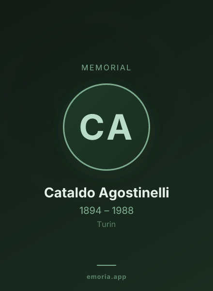 Memorial portrait of Cataldo Agostinelli