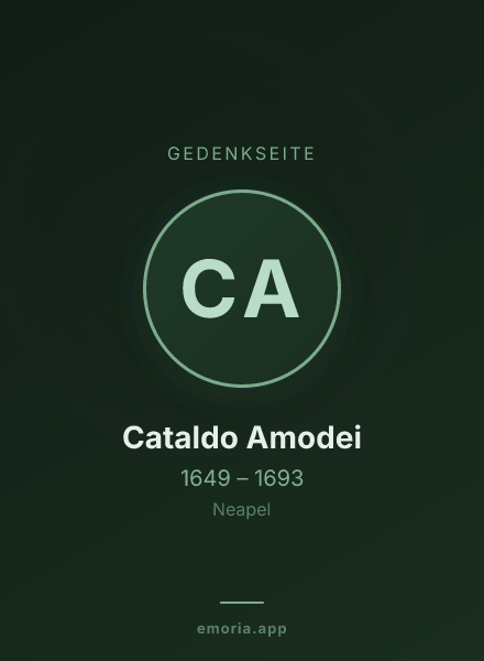 Gedenkportrait von Cataldo Amodei