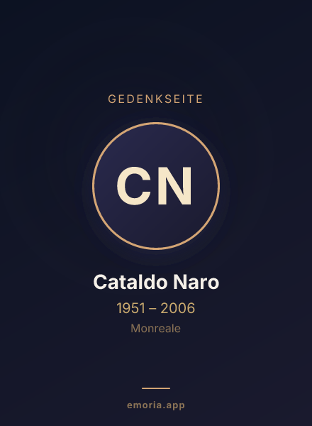 Gedenkportrait von Cataldo Naro