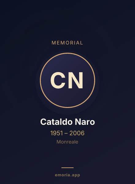 Memorial portrait of Cataldo Naro
