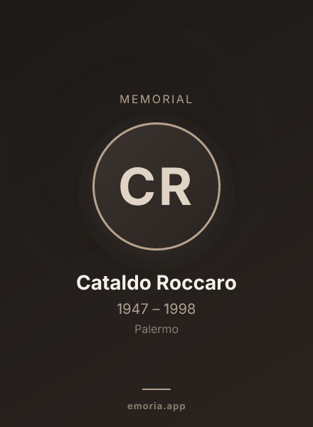 Memorial portrait of Cataldo Roccaro