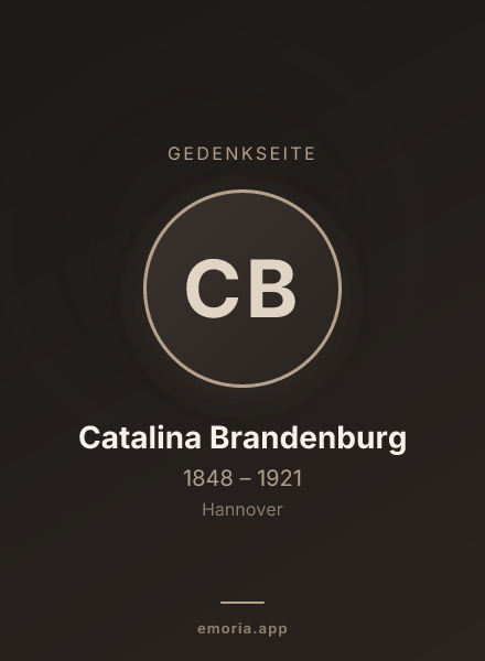 Gedenkportrait von Catalina Brandenburg
