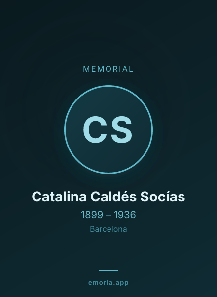 Memorial portrait of Catalina Caldés Socías