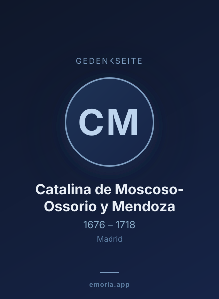 Gedenkportrait von Catalina de Moscoso-Ossorio y Mendoza