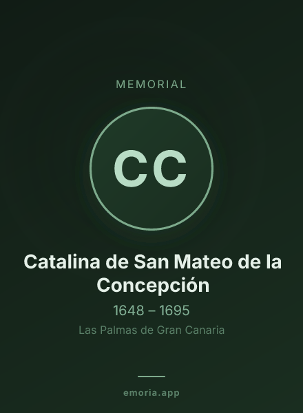 Memorial portrait of Catalina de San Mateo de la Concepción