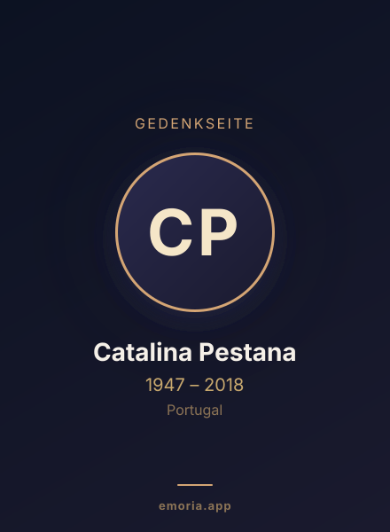Gedenkportrait von Catalina Pestana