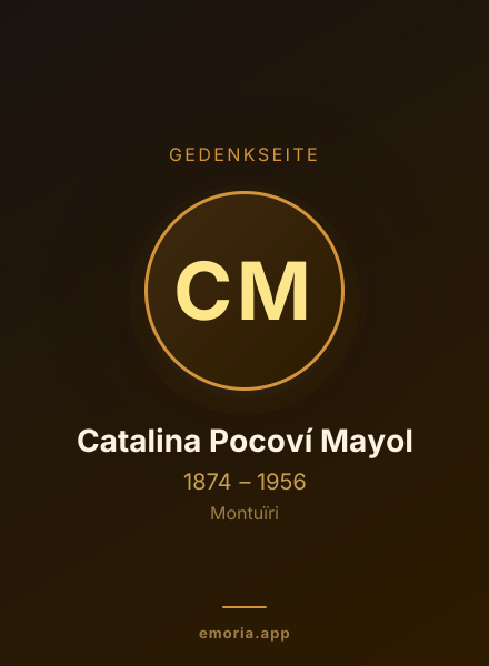 Gedenkportrait von Catalina Pocoví Mayol