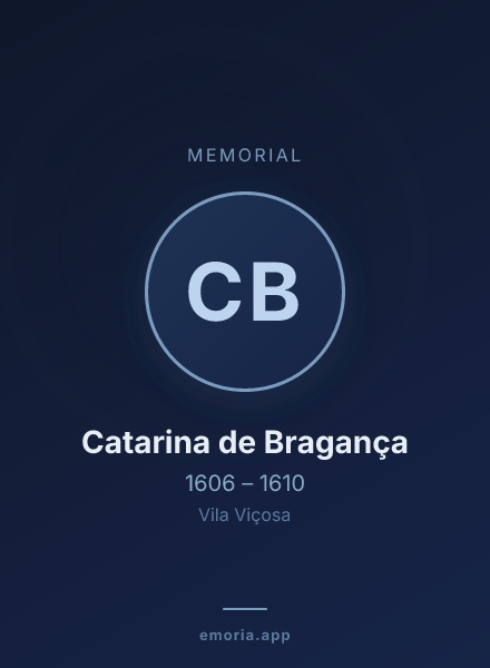 Memorial portrait of Catarina de Bragança