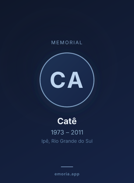 Memorial portrait of Catê