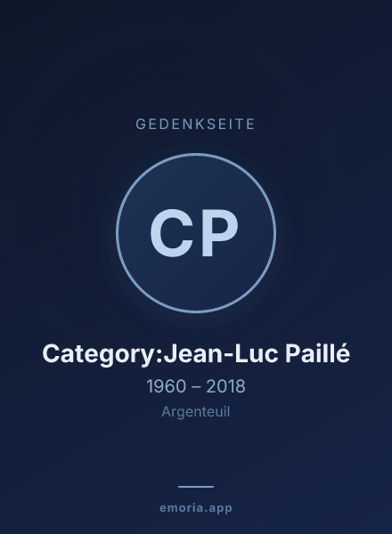 Gedenkportrait von Category:Jean-Luc Paillé