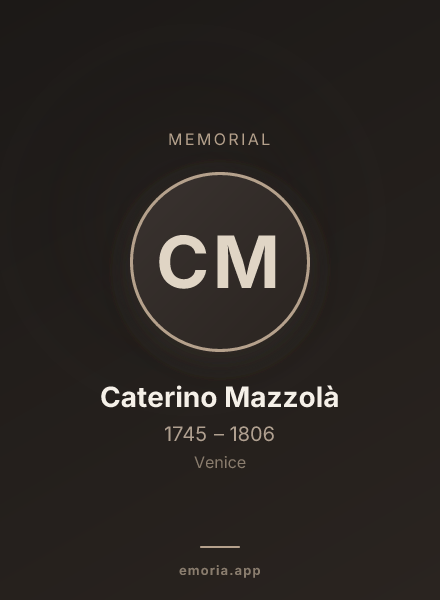 Memorial portrait of Caterino Mazzolà