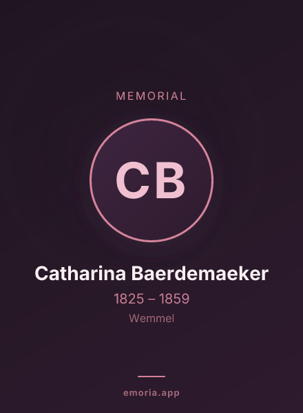 Memorial portrait of Catharina Baerdemaeker