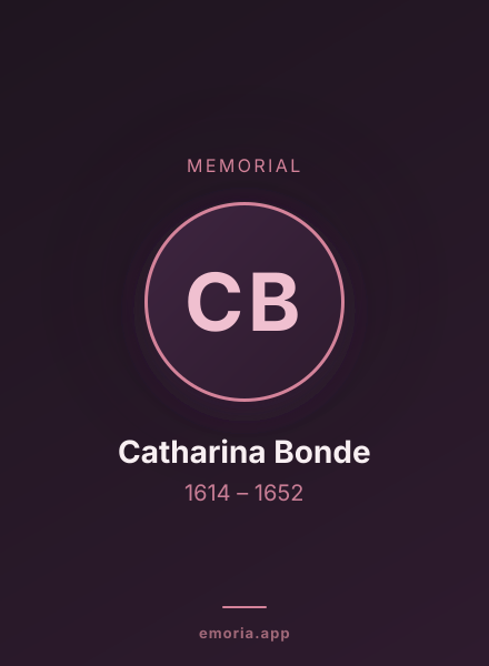 Memorial portrait of Catharina Bonde