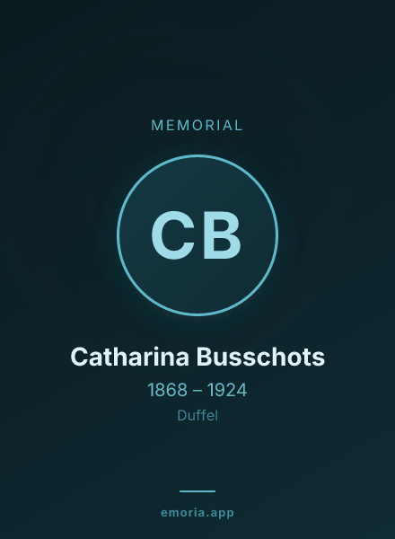 Memorial portrait of Catharina Busschots