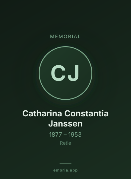 Memorial portrait of Catharina Constantia Janssen