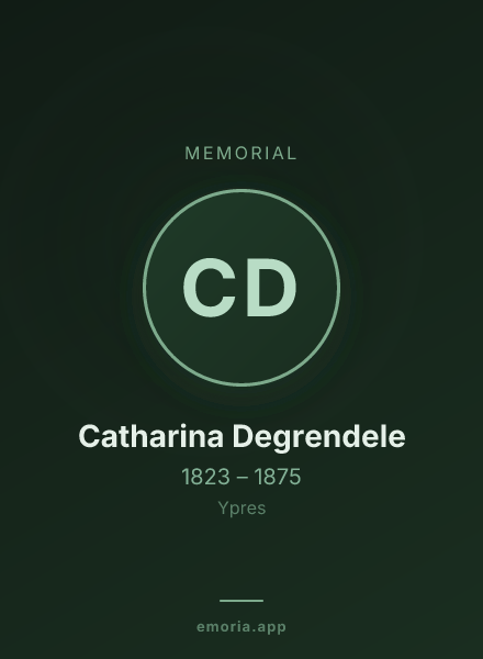 Memorial portrait of Catharina Degrendele