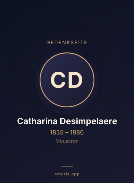Gedenkportrait von Catharina Desimpelaere